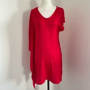 Helmut Lang asymmetrical mini dress